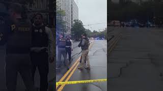 Journalists Scramble as Gunfire Breaks Out Near White House #shorts