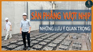 ÁP DỤNG SÀN PHẲNG VƯỢT NHỊP trong nhà cho thuê, tòa CHDV văn phòng cửa hàng, cho thuê căn hộ.