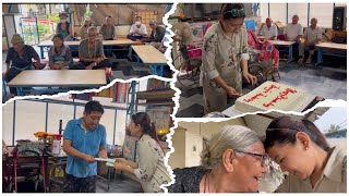 Birthday Celebration at an Old Age Home 🥳🎂||tibetan vlogger ||