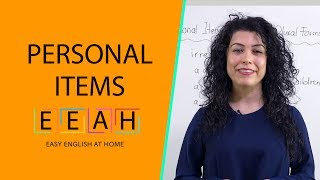 English for Beginners #6: Plural \u0026 Singular Nouns, Personal Items | Easy English at Home