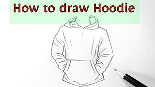 How to draw Hoodie easy step by step dress drawing design easy for beginners drawing clothes designs
