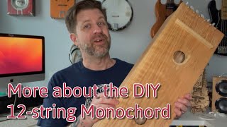 More About My Makeshift Monochord (DIY 12-string Instrument)