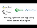 Hosting Python Flask app using WSGI server with Nginx | #python 2026 | @MicrosoftAzure@SudoCloud