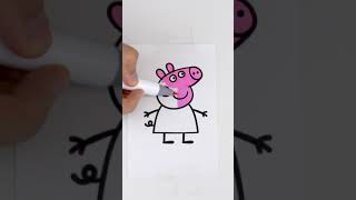 Peppa pig - Satisfying Coloring 109 #shorts