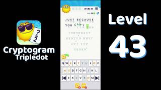 Cryptogram Tripledot Level 43 Answer | SolutionGuruji