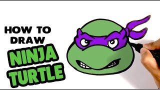 How to Draw a Ninja Turtle Step by Step for Kids - How to Draw Easy Things