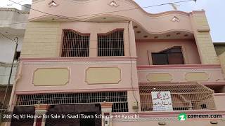 9.6 MARLA HOUSE FOR SALE IN SCHEME 33 SAADI TOWN KARACHI