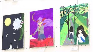 「タッチが素晴らしい」岡山県内の中学生の作品750点を展示　絵画や書写、写真など個性的な作品が並ぶ【岡山】