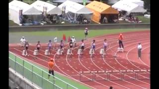 2009年　秋田県通信陸上　女子100ｍH決勝