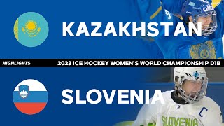 하이라이트 | 카자흐스탄 vs 슬로베니아 | 2023 수원여자아이스하키 세계선수권대회