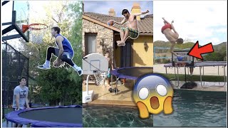 2HYPE BEST Trampoline Basketball DUNKS Of ALL TIME! (Compilation)