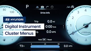 Digital Instrument Cluster Menus | Hyundai