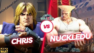 SF6 ▰4K▰ NUCKLEDU【Guile】VS Chris【Ken】【Street Fighter 6】ナックルドゥ【ガイル】【ケン 】【スト6】