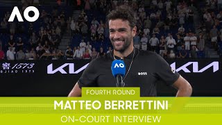 Matteo Berrettini On-Court Interview (4R) | Australian Open 2022