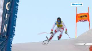 Alpine Skiing Wengen 2020 - Caviezel close call