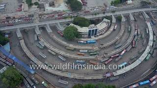 Majestic bus stand in Bangalore: aerial view of perfect city planning