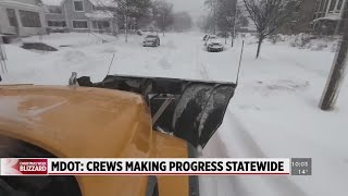 MDOT: Crews have made progress, stay off roads