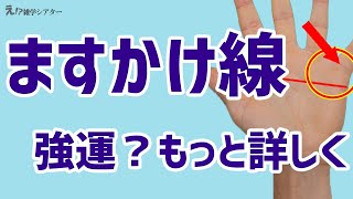 【手相】レアな手相「ますかけ線」の本質とは…強運なのか？