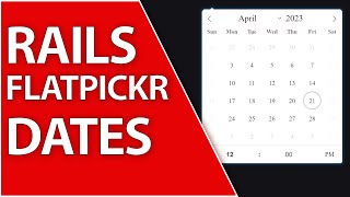 Flatpickr Date Picker in Ruby on Rails 7