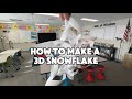 How to Make a 3D Snowflake | Tutorial