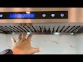 IKTCH 30 Inch Under Cabinet Range Hood w 00 CFM, 4 Speed Gesture Sensing&Touch Control Panel Review