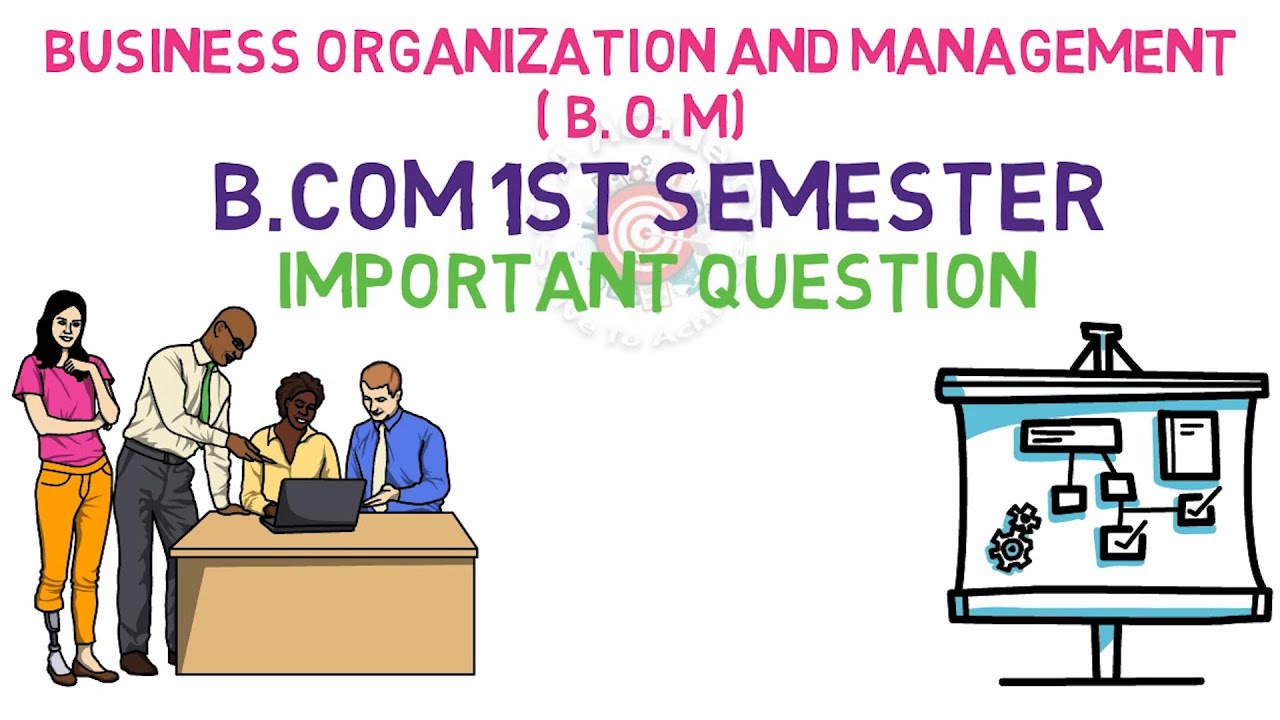 Business Organization And Management (BOM) | B.Com 1st Semester ...