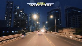 Stunning Mumbai City Skyline at Night - 4K Drive Tour