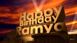 Happy Birthday Ramya