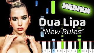 New Rules Piano - How to Play Dua Lipa New Rules Piano Tutorial!