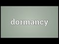 dormancy meaning