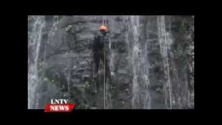 Lao NEWS on LNTV: The new tourism facilities on the Nam Kat River opens.17/10/2014