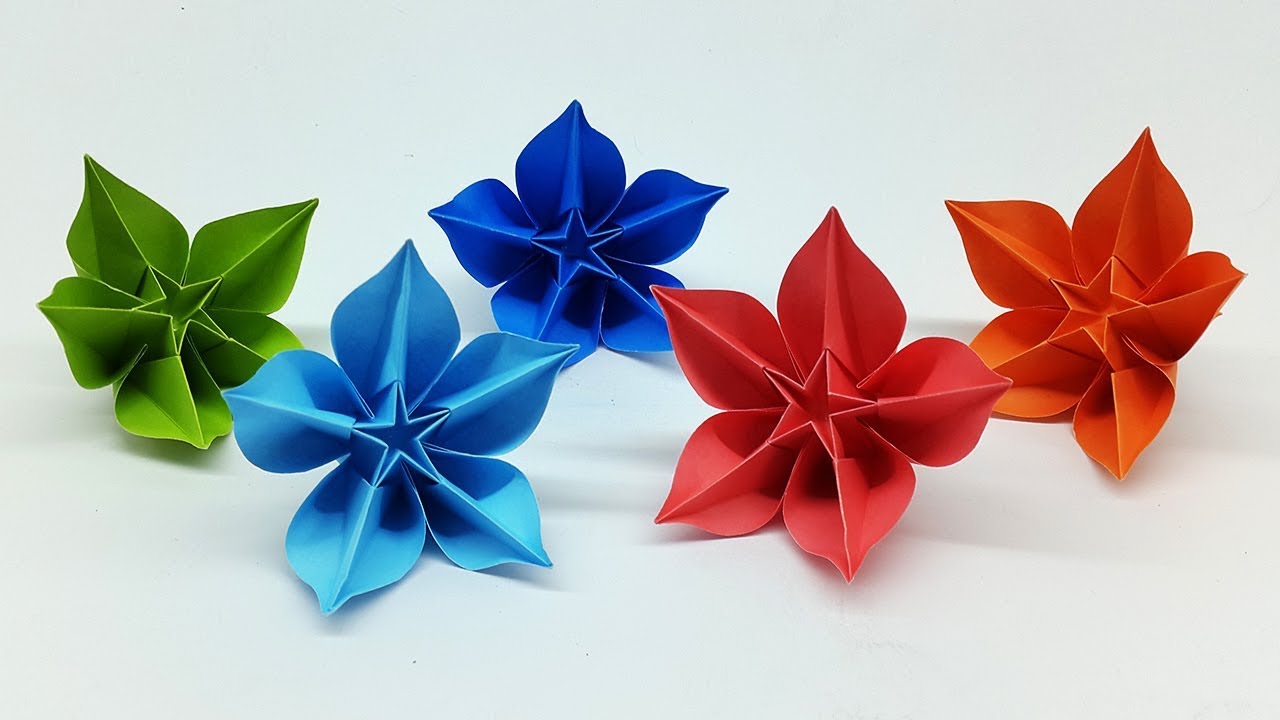 Origami Flower A Single Sheet Of Paper Masterpiece Easy Origami Tutorial