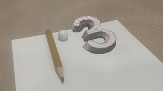 3D Number Illusion | Stunning Pencil Art That Will Blow Your Mind!