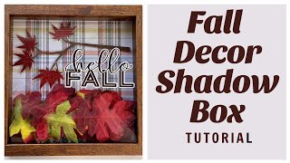 Easy Fall Shadow Box Tutorial | Fall Decor 2022