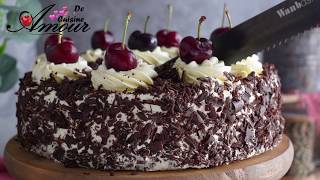 foret noire facile et délicieuse, gateau d'anniversaire pour fille et garçon