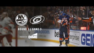 Playoff Cinematic Recap: New York Islanders 5 vs Carolina Hurricanes 1 | Round 1 Game 3 4/21/23