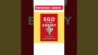 Ego is the Enemy by Ryan Holiday Audiobook | Book Summary in Hindi #shorts #selfhelpbooks
