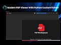 Modern PDF Viewer With Python || Speed Rendering || Cool UI