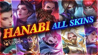 ALL HANABI SKINS 2024 | Mobile Legends