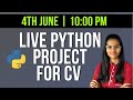 Live Python coding project for your CV | Python live project for practice | Live coding data science