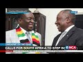 Calls for SA to intervene in the political crisis in Zimbabwe