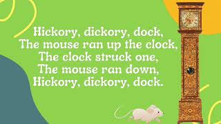 SING WITH US: Hickory Dickory Dock rhyme | nursery rhymes for kids