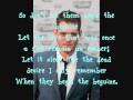 Michael Buble - Begin The Beguine - Lyrics