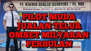 Pilot muda pendiri @cahgolep jualan telur dengan omset milyaran perbulan