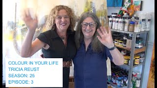 Tricia Reust on Colour In Your Life.  How to applying your drawings onto Canvas.