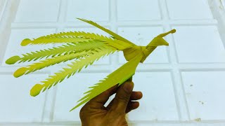 How To Make A Phoenix-Peacock From Coconut Leaves 2