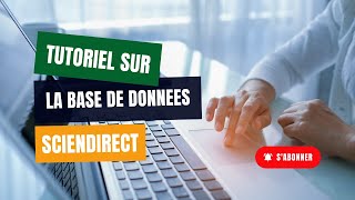 Tutoriel SCIENCEDIRECT