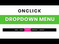 How to Create a Dropdown Menu on Click with HTML CSS and JavaScript
