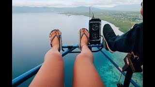 I FLEW OVER DAVAO ORIENTAL ON AN OPEN PLANE!?! (Beach Vlog 1)