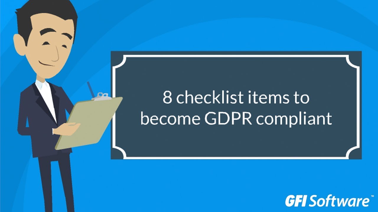 8 Checklist Items To Become GDPR Compliant - YouTube